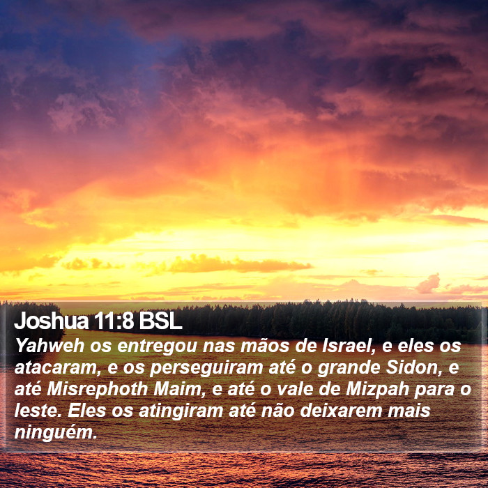 Joshua 11:8 BSL Bible Study