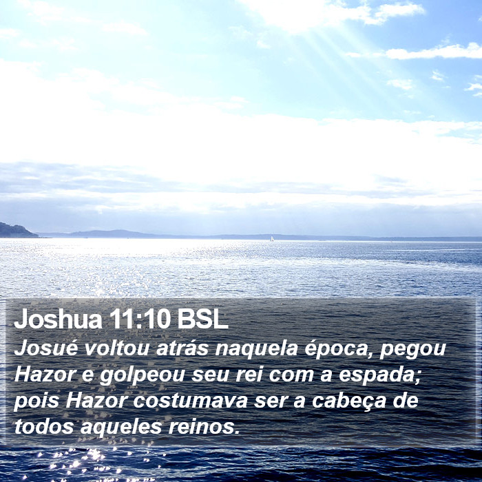 Joshua 11:10 BSL Bible Study