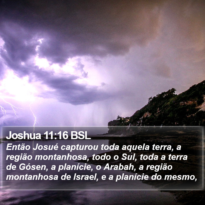 Joshua 11:16 BSL Bible Study