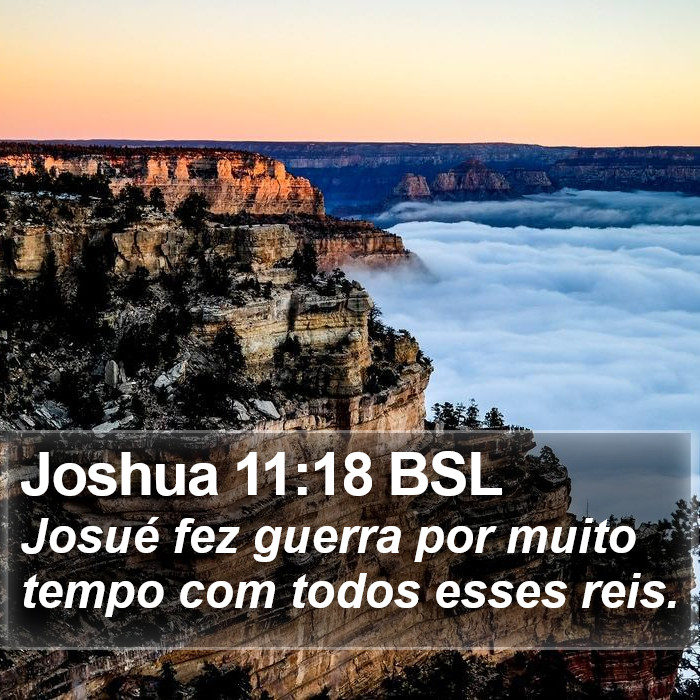 Joshua 11:18 BSL Bible Study