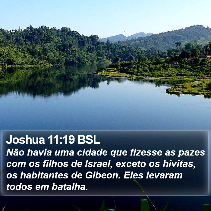 Joshua 11:19 BSL Bible Study
