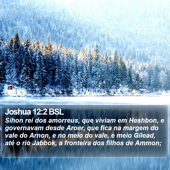 Joshua 12:2 BSL Bible Study