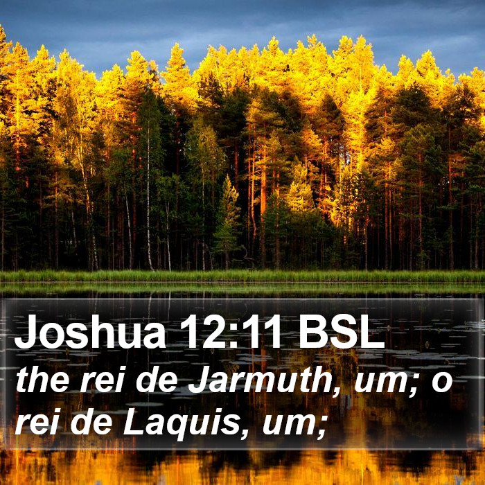 Joshua 12:11 BSL Bible Study