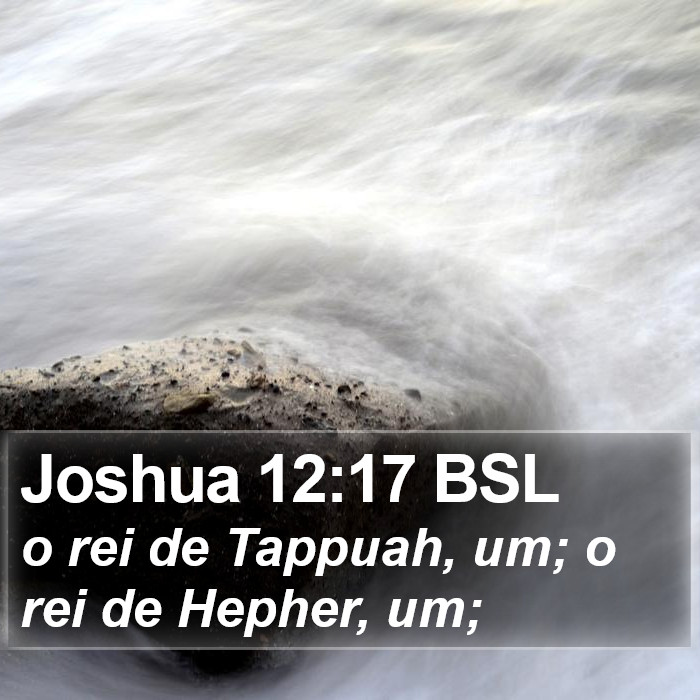 Joshua 12:17 BSL Bible Study