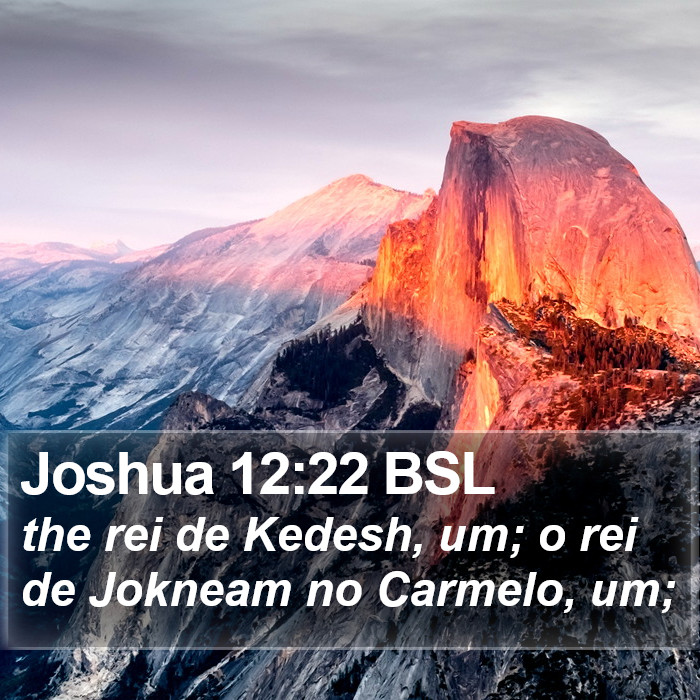 Joshua 12:22 BSL Bible Study