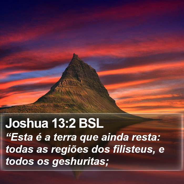 Joshua 13:2 BSL Bible Study