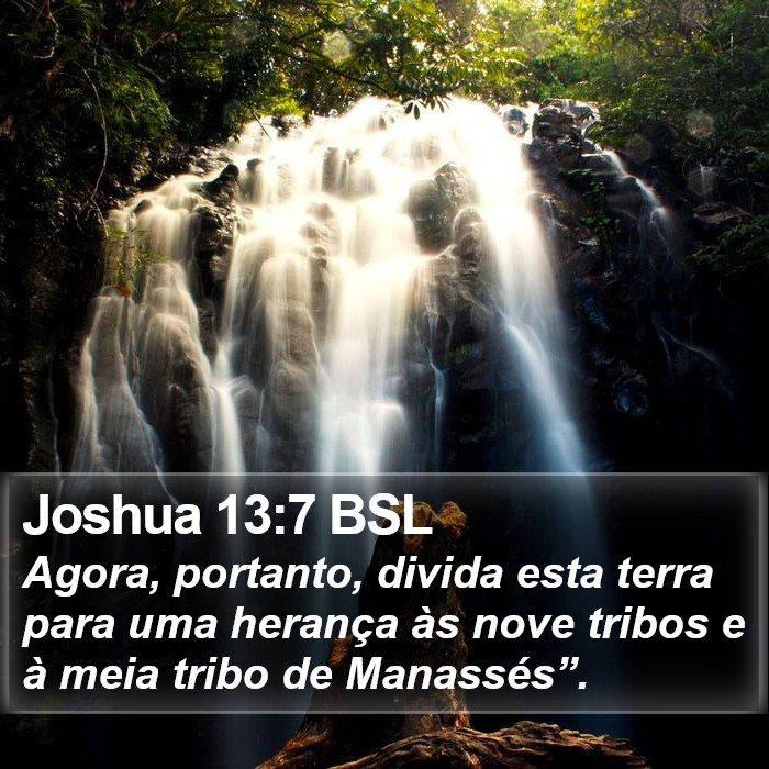 Joshua 13:7 BSL Bible Study