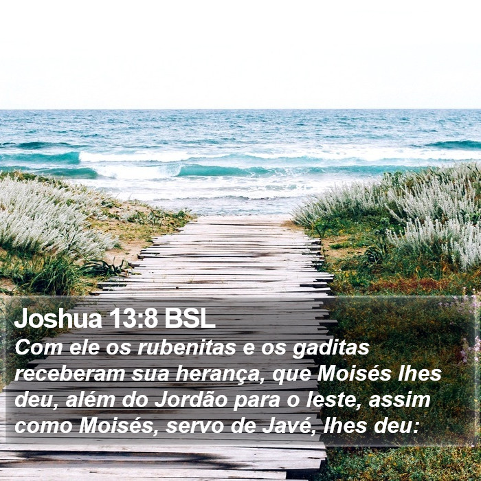 Joshua 13:8 BSL Bible Study