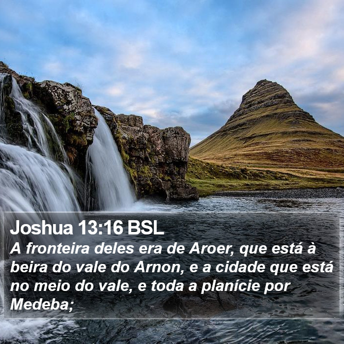 Joshua 13:16 BSL Bible Study