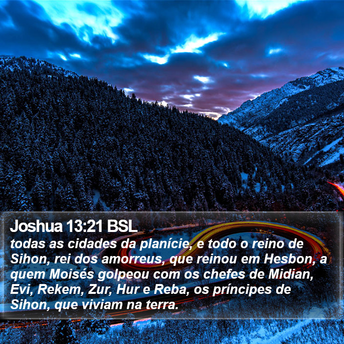 Joshua 13:21 BSL Bible Study