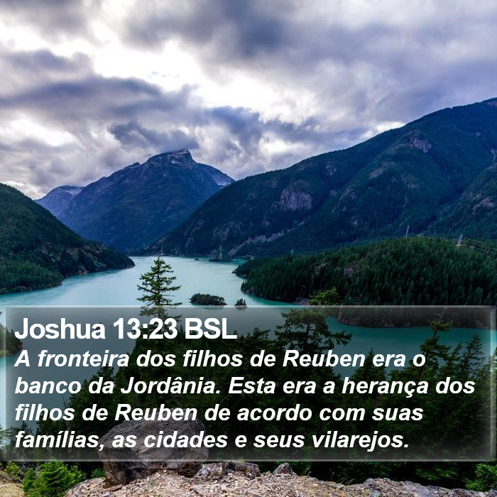 Joshua 13:23 BSL Bible Study