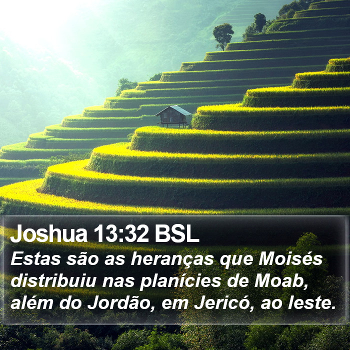 Joshua 13:32 BSL Bible Study