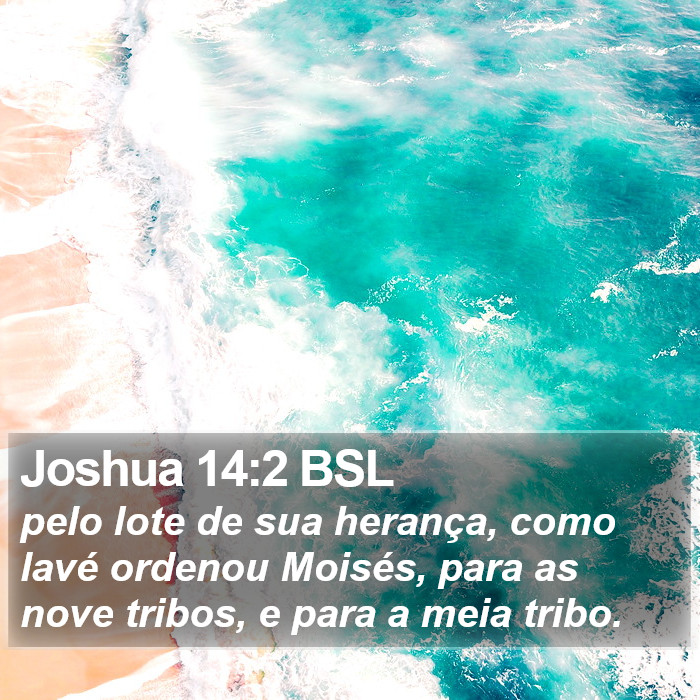 Joshua 14:2 BSL Bible Study