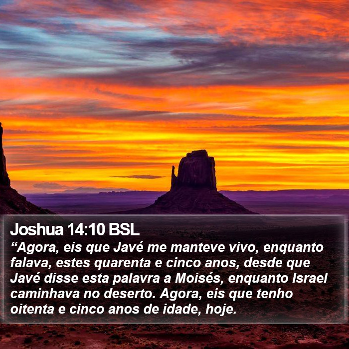 Joshua 14:10 BSL Bible Study