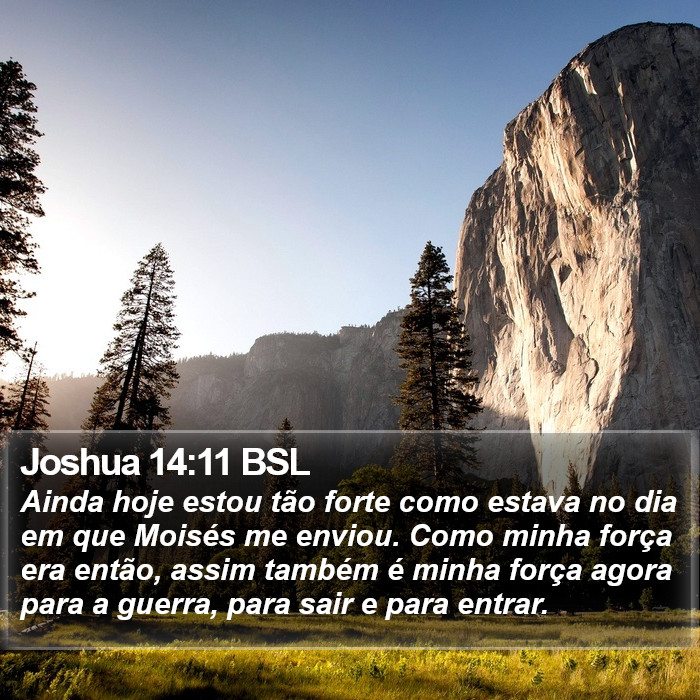 Joshua 14:11 BSL Bible Study