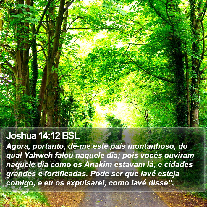 Joshua 14:12 BSL Bible Study