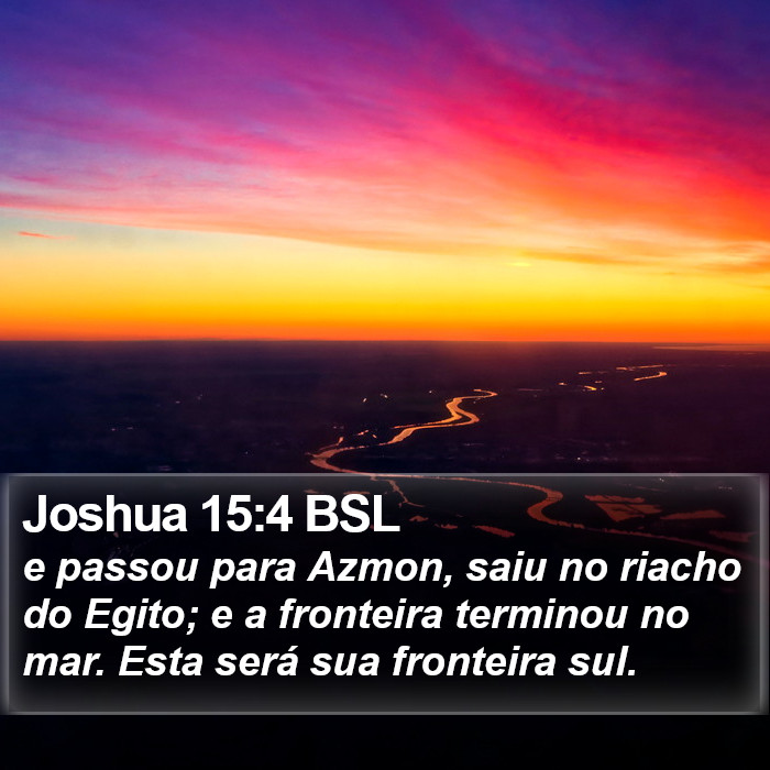 Joshua 15:4 BSL Bible Study
