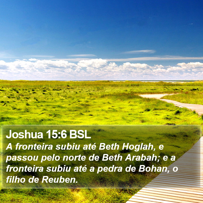 Joshua 15:6 BSL Bible Study