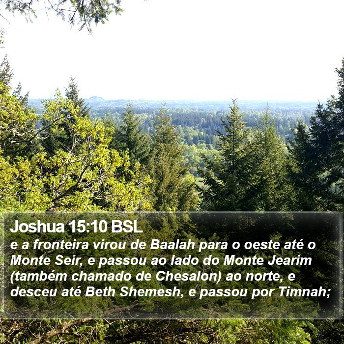 Joshua 15:10 BSL Bible Study