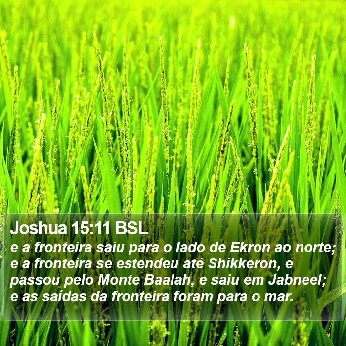 Joshua 15:11 BSL Bible Study