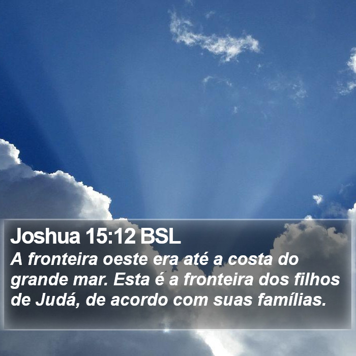 Joshua 15:12 BSL Bible Study
