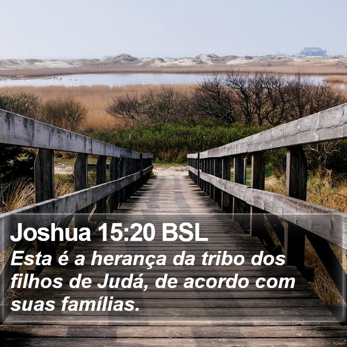 Joshua 15:20 BSL Bible Study