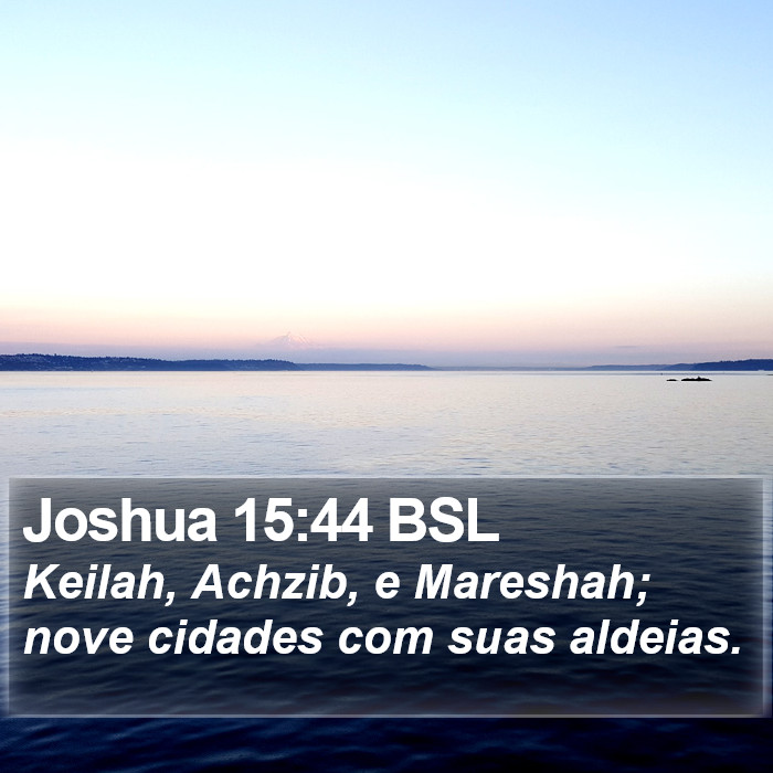 Joshua 15:44 BSL Bible Study
