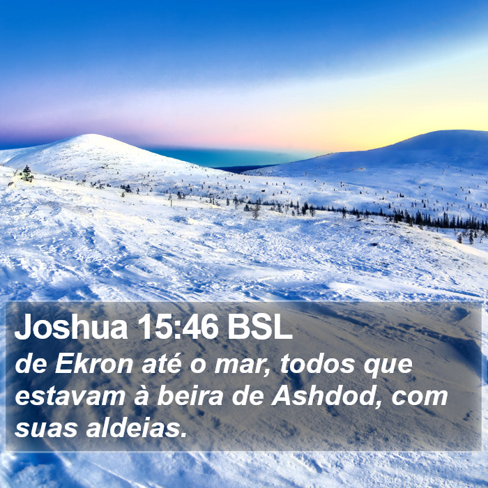 Joshua 15:46 BSL Bible Study