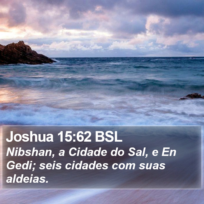 Joshua 15:62 BSL Bible Study