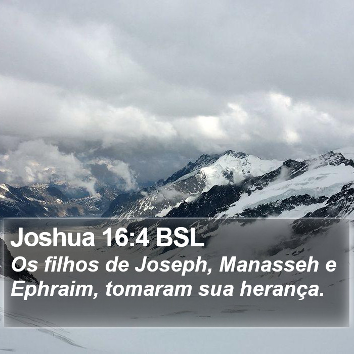 Joshua 16:4 BSL Bible Study