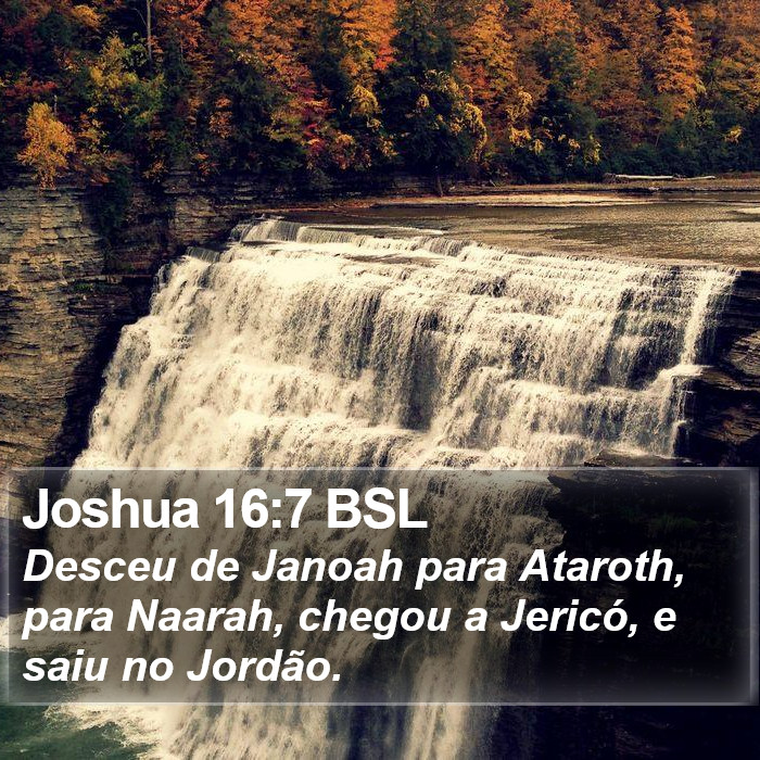 Joshua 16:7 BSL Bible Study