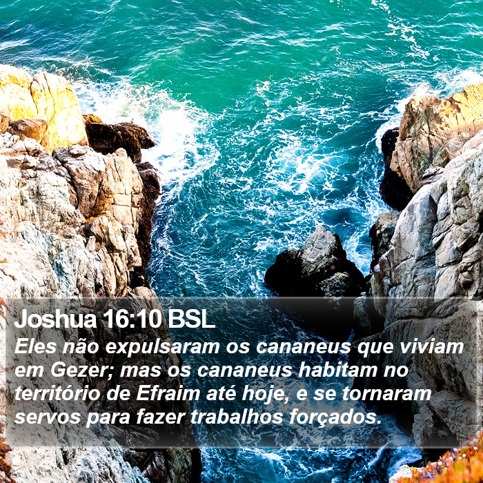 Joshua 16:10 BSL Bible Study