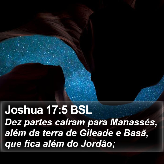 Joshua 17:5 BSL Bible Study