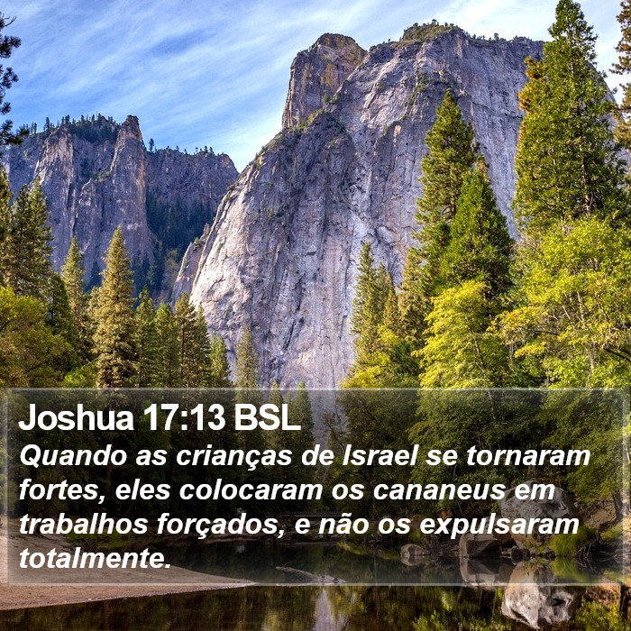 Joshua 17:13 BSL Bible Study
