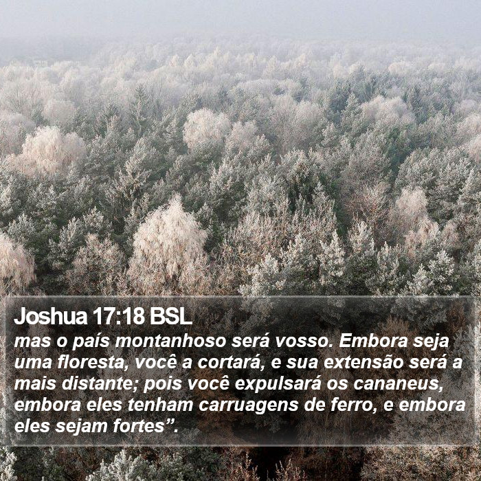 Joshua 17:18 BSL Bible Study