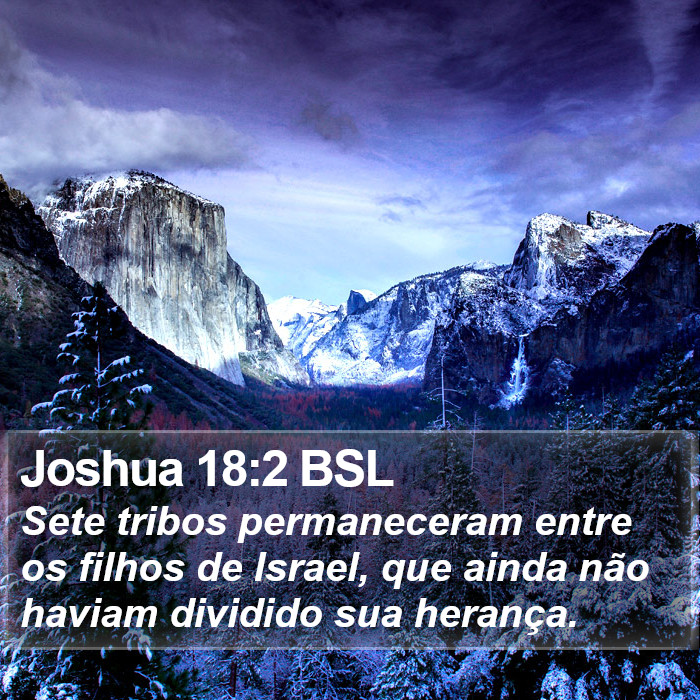 Joshua 18:2 BSL Bible Study