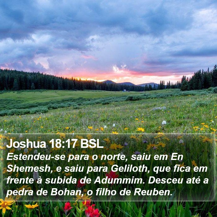 Joshua 18:17 BSL Bible Study