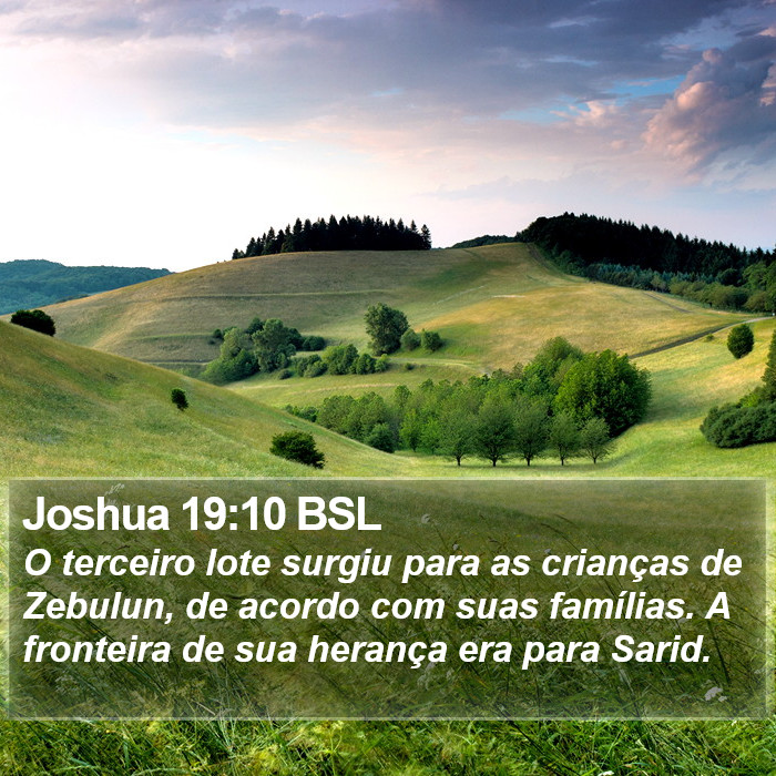 Joshua 19:10 BSL Bible Study