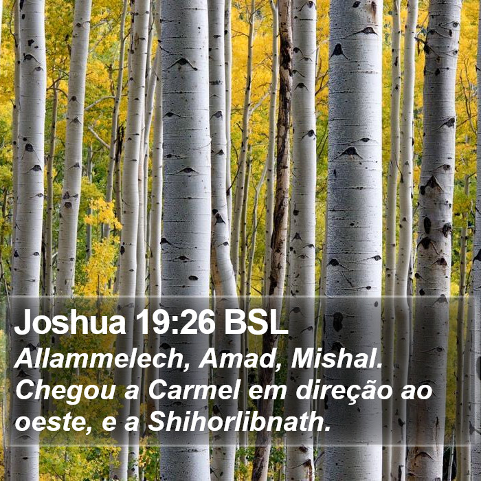 Joshua 19:26 BSL Bible Study