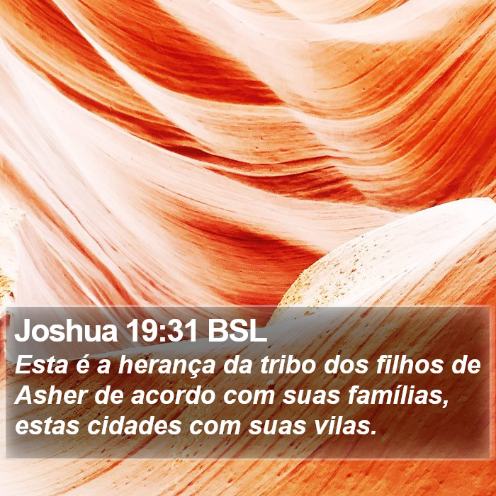 Joshua 19:31 BSL Bible Study