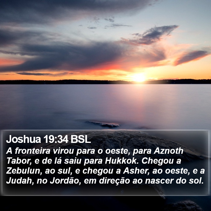 Joshua 19:34 BSL Bible Study