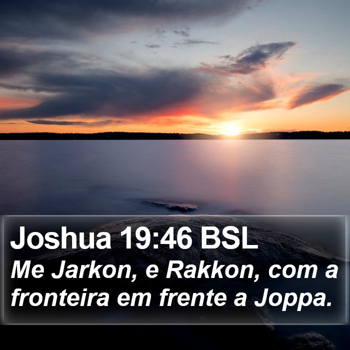 Joshua 19:46 BSL Bible Study