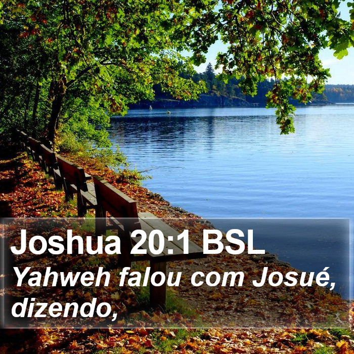 Joshua 20:1 BSL Bible Study
