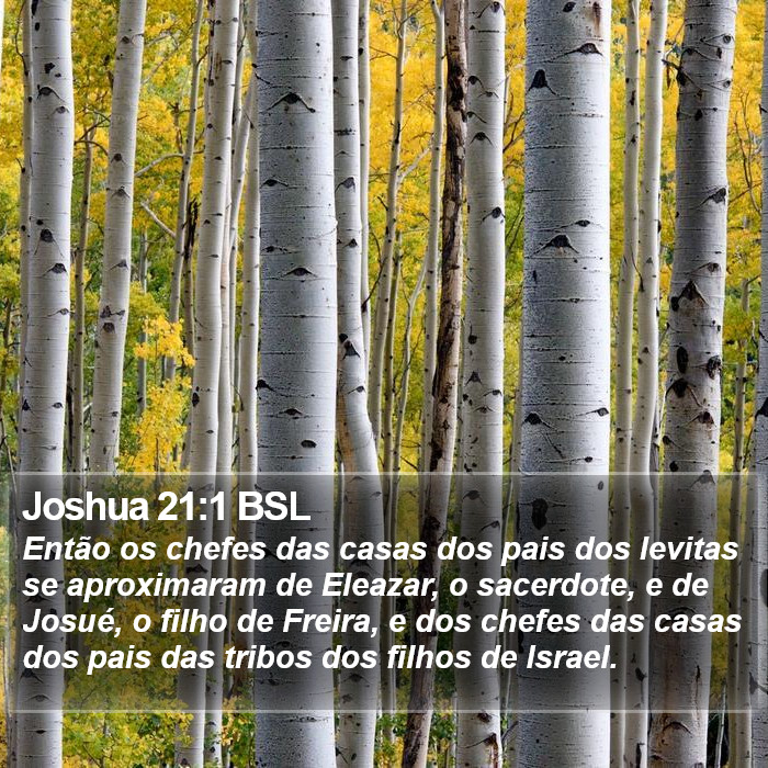 Joshua 21:1 BSL Bible Study