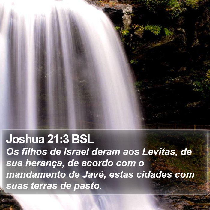 Joshua 21:3 BSL Bible Study