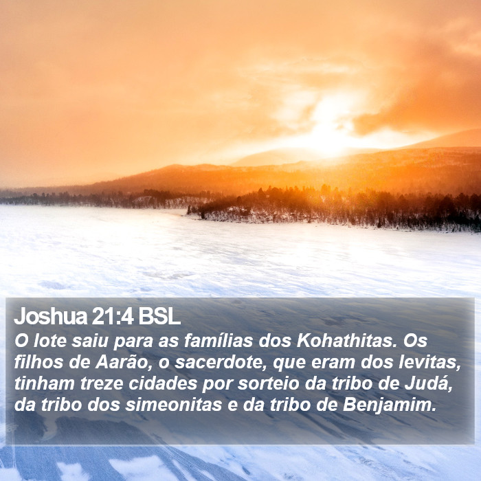 Joshua 21:4 BSL Bible Study