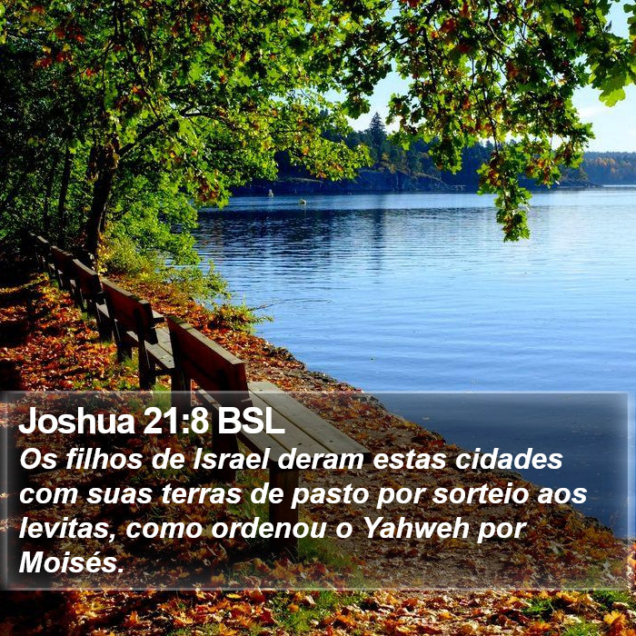 Joshua 21:8 BSL Bible Study