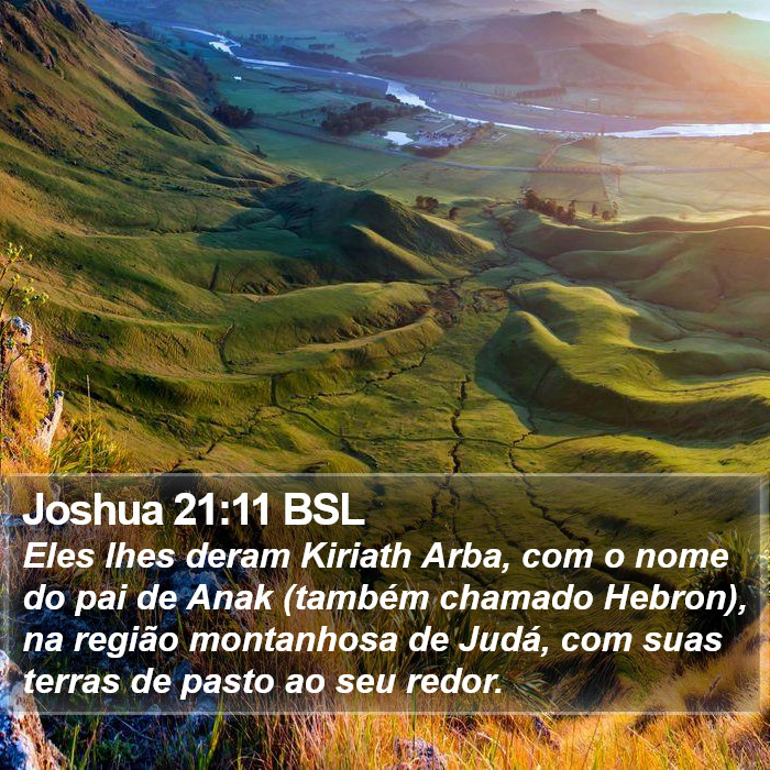 Joshua 21:11 BSL Bible Study