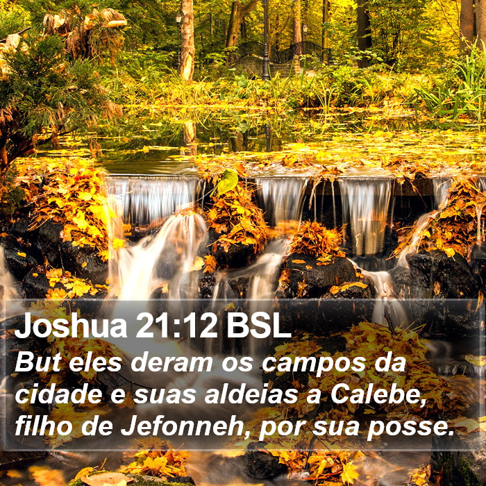 Joshua 21:12 BSL Bible Study