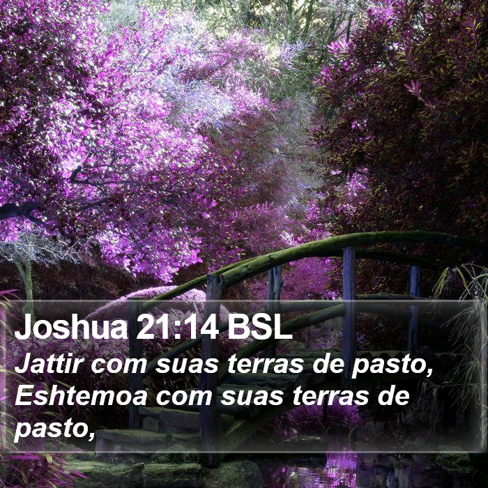 Joshua 21:14 BSL Bible Study